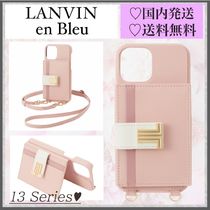 【ストラップ付で便利♡】LANVIN スマホケース