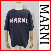 ☆【MARNI】☆Logo Blue Cotton T-shir.t☆Tシャツ☆正規品☆