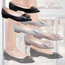 【Roger Vivier】「ゴメッティーヌ」バレリーナシューズ レザー