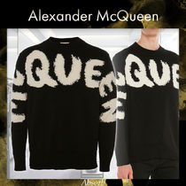 【23SS NEW】Alexander mcqueen_men / グラフィティロゴ ニット