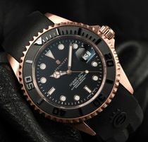 【STEINHART】Ocean One PINK-GOLD Ceramic（ Rubber strap ）