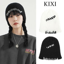 【KIXI】★(UNISEX) Rough Hand Stitched Beanie