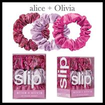 Alice + Olivia x SLIP限定コラボ★シルク製シュシュ3本セット髪