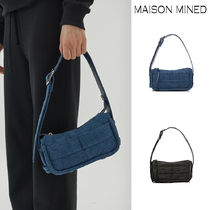 【MAISON MINED】23SS★ (W) WASHING DENIM OVAL BAG