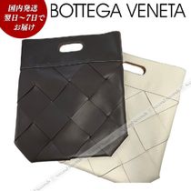 BOTTEGA VENETA イントレチャート カーフ ショッパー 43*48cm