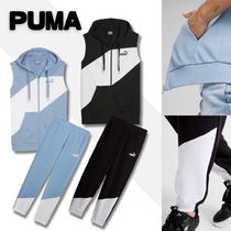 セットアップ☆【PUMA】カラーブロック スウェットシャツ+パンツ