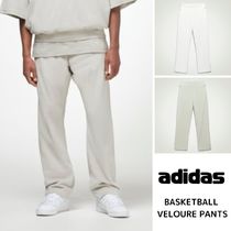 多用途アイテム☆【adidas】バスケットボール ベロア パンツ