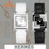 HERMES アナログ腕時計 《23SS★》HERMES Hウォッチ オ・カレ アナログ腕時計 21×21mm