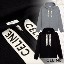 【CELINE】23SS カシミア&ウール フード付きジップセーター