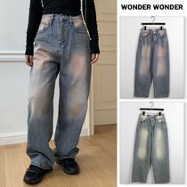 【WONDER WONDER】Musen Color Gradient Washing Wide Denim Pt