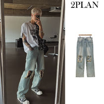 【2plan】Yellow vintage mufa denim