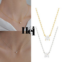 【Hei】TWICEナヨン着用★4prong cubic necklace★2色