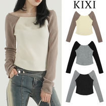 【KIXI】★Joy Raglan Long Sleeve Boatneck Top