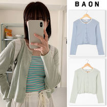 【BAON】23SS★ [BAON] Molin Heart Lace Long Sleeve Cardigan