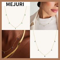 【MEJURI】Baguette Gemstone Station Necklace☆