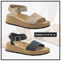 【Birkenstock】Glenda スエード レザー テキスタイル サンダル