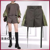 ＜関税込＞sacai＊異素材MIX カーゴショートパンツ