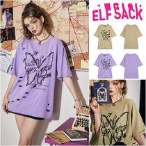 ★ELF SACK★バタフライ y2ｋ スタイル ダメージ Tシャツ/送料込