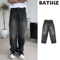 【SATIIIZ】Carlto Vintage Black Denim Pants