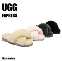 UGG EXPRESS◆Leanna Fluffy Slides スリッパ ふわふわ もこもこ