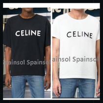 ロゴプリント★CELINE★ルーズフィット コットンニット Tシャツ