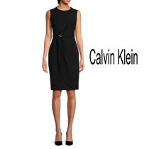 【Calvin Klein】上品 ブラック ペンシル ワンピース☆ 送料込み