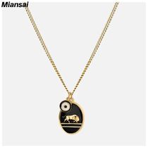 【Miansai】Oxen Necklace,Gold Vermeil/Black