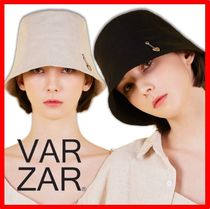 ★人気★【VARZAR】★Heart Chain Stud Linen Bucket Ha.t★