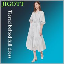 ◆JIGOTTティアード ベルティド フルワンピース