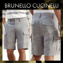 【23SS】BRUNELLO CUCINELLI/リネン＆ウール バミューダショーツ