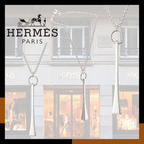 HERMES 稀少 クールなネックレス 洗練 シルバー Clou de forge