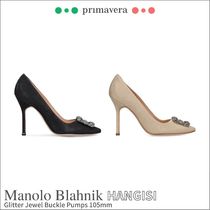 Manolo Blahnik◆HANGISI◆グリッター パンプス 105mm