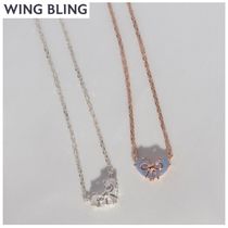 WING BLING / 925silver ダビレリボンネックレス_2colors