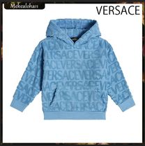 VERSACE☆キッズ ロゴジャカードコットンパーカー