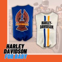 超希少【Harley Davidson】ベビー服☆リブ ロンパース - 2枚組