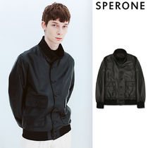 【SPERONE】Lambskin A-1 Jacket