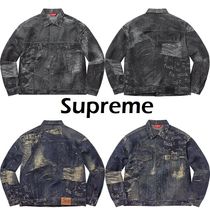 23SS Week14 Supreme Archive Denim Jacquard Trucker Jacket