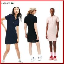 【LACOSTE】ストレッチコットン ピケ ポロドレス 関税/送料込み