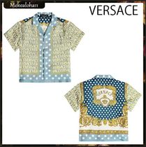 VERSACE☆キッズ プリントシルクツイルシャツ