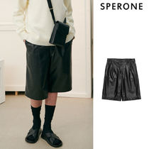 【SPERONE】Lambskin Shorts Man