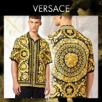 【23SS NEW】VERSACE_men / バロッコプリント シルク半袖シャツ