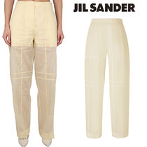 【JIL SANDER】SS23★シースルー スリット パンツ Yellow 送関込