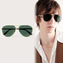 【国内発送】GUCCI EYEWEAR aviator ゴールドトーン サングラス