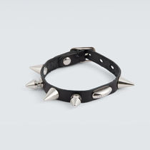 関税送料込み- OUR LEGACY SUPERSLIM STUDDED LEATHER BRACELET