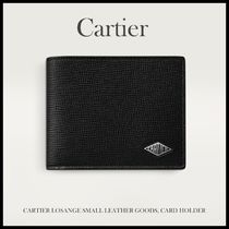 Cartier★すぐ届く♪人気LOSANGEブラックウォレット2つ折り財布