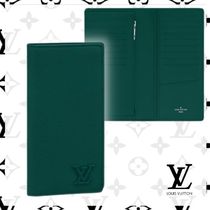 限定カラー☆Louis Vuitton☆LV アエログラム・レザー 長財布 緑