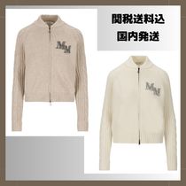 【MAX MARA】マックスマーラ ロゴ カシミア混 カーディガン