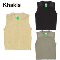 【Khakis】Patched Knit Vest☆韓国 注目☆日本未入荷☆ベスト