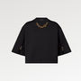 Louis Vuitton Tシャツ・カットソー Louis Vuitton【ジャイアントスナップボタンクロップトップ】黒(2)