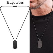 【Hugo Boss】IDブラックプレート ドッグタグ ネックレス